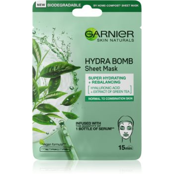 Garnier Textil Masks Hydra Bomb mască de curățare și super-hidratare pentru piele normală și mixtă - imagine 2